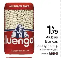 Supermercados El Jamón LUENGO Alubias Blancas oferta