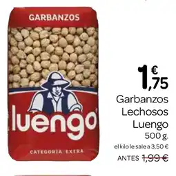 Supermercados El Jamón LUENGO Garbanzos Lechosos oferta