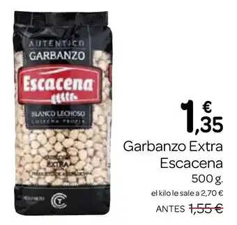 Supermercados El Jamón ESCACENA Garbanzo Extra oferta