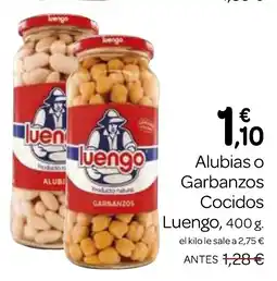 Supermercados El Jamón LUENGO Alubias o Garbanzos Cocidos oferta