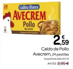 Supermercados El Jamón AVECREM Caldo de Pollo oferta