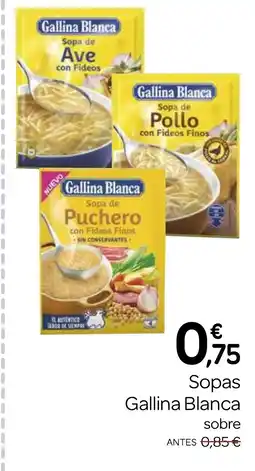 Supermercados El Jamón GALLINA BLANCA Sopas oferta
