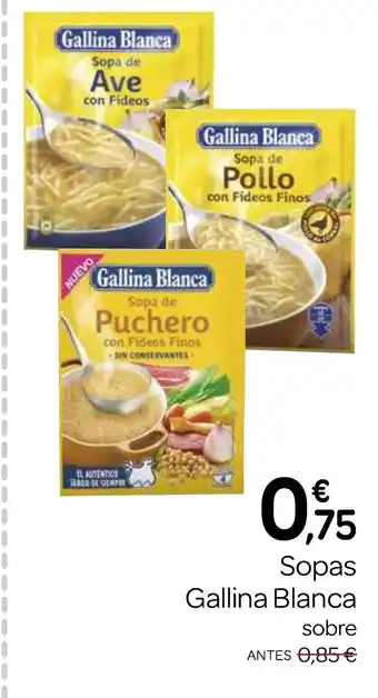 Supermercados El Jamón GALLINA BLANCA Sopas oferta