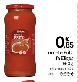 Supermercados El Jamón IFA ELIGES Tomate Frito oferta
