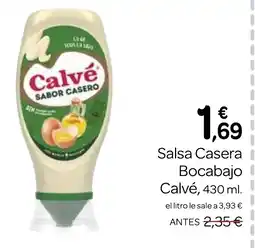 Supermercados El Jamón CALVÉ Salsa Casera Bocabajo oferta