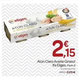 Supermercados El Jamón IFA ELIGES Atún Claro Aceite Girasol oferta