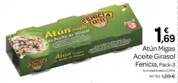 Supermercados El Jamón FENICIA Atún Migas Aceite Girasol oferta