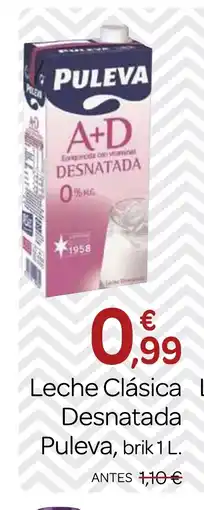 Supermercados El Jamón PULEVA Leche Clásica Desnatada oferta