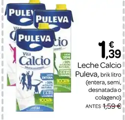 Supermercados El Jamón PULEVA Leche Calcio oferta