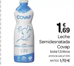 Supermercados El Jamón COVAP Leche Semidesnatada oferta