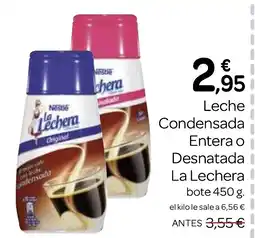 Supermercados El Jamón LA LECHERA Leche Condensada Entera o Desnatada oferta