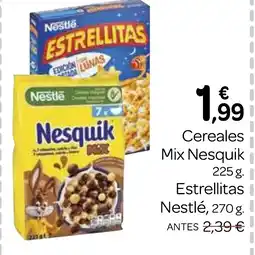 Supermercados El Jamón Cereales Mix Nesquik Estrellitas Nestlé oferta