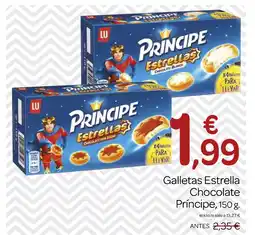 Supermercados El Jamón PRINCIPE Galletas Estrella Chocolate oferta