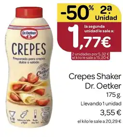 Supermercados El Jamón DR OETKER Crepes Shaker oferta