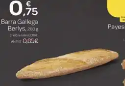 Supermercados El Jamón Barra Gallega Berlys oferta