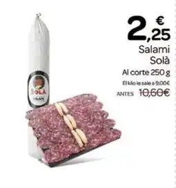 Supermercados El Jamón SOLA Salami oferta