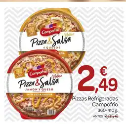 Supermercados El Jamón CAMPOFRIO Pizzas Refrigeradas oferta