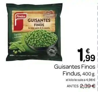 Supermercados El Jamón FINDUS Guisantes Finos oferta
