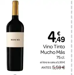 Supermercados El Jamón MUCHO MÁS Vino Tinto oferta