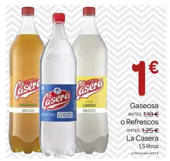 Supermercados El Jamón LA CASERA Gaseosa oferta