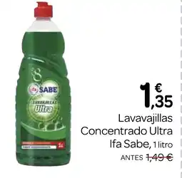 Supermercados El Jamón IFA SABE Lavavajillas Concentrado Ultra oferta