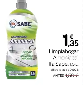 Supermercados El Jamón IFA SABE Limpiahogar Amoniacal oferta