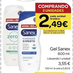 Supermercados El Jamón SANEX Gel oferta