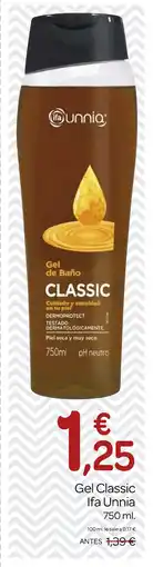 Supermercados El Jamón IFA UNNIA Gel Classic oferta