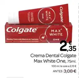 Supermercados El Jamón Crema Dental Colgate Max White One oferta