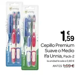 Supermercados El Jamón IFA UNNIA Cepillo Premium Suave o Medio oferta