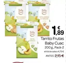 Supermercados El Jamón BABY CUAC Tarrito Frutas oferta