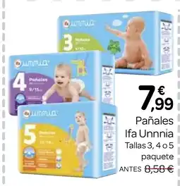 Supermercados El Jamón IFA UNNIA Pañales oferta