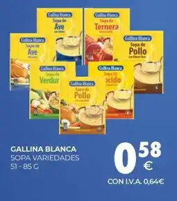 CashDiplo GALLINA BLANCA Sopa variedades oferta