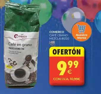 COMERCO Café grano mezcla 80/20