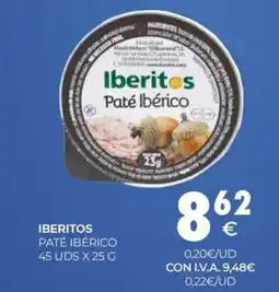 CashDiplo IBERITOS Paté Ibérico oferta
