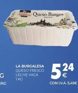 CashDiplo LA BURGALESA Queso fresco leche vaca oferta