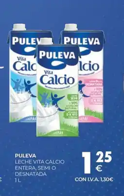 CashDiplo PULEVA Leche vita calcio entera, semi o desnatada oferta