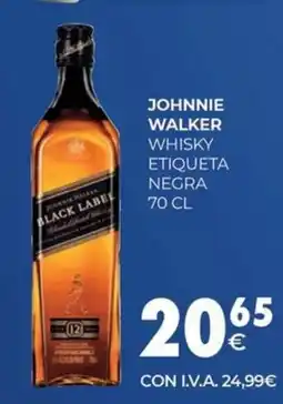 CashDiplo JOHNNIE WALKER Whisky etiqueta negra oferta