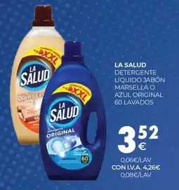 CashDiplo LA SALUD Detergente líquido jabón marsella o azul original 60 lavados oferta