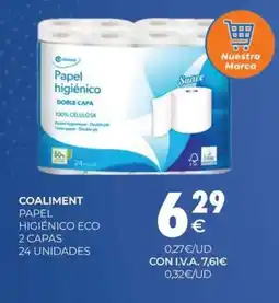 CashDiplo COALIMENT Papel higiénico eco 2 CAPAS oferta