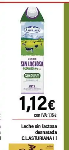 Cash Ifa C.LASTURIANA Leche sin lactosa desnatada oferta
