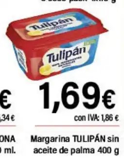 Cash Ifa TULIPÁN Margarina sin aceite de palma oferta