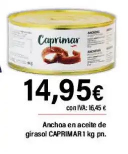 Cash Ifa CAPRIMAR Anchoa en aceite de girasol oferta