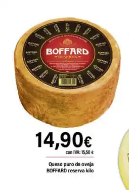 Cash Ifa BOFFARD Queso puro de oveja oferta
