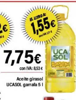 Cash Ifa UCASOL Aceite girasol oferta
