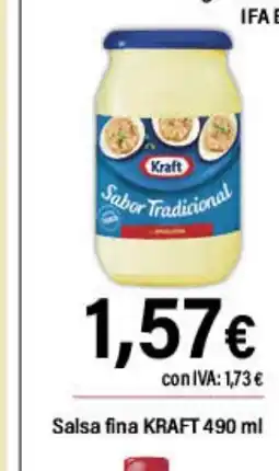 Cash Ifa KRAFT Salsa fina oferta