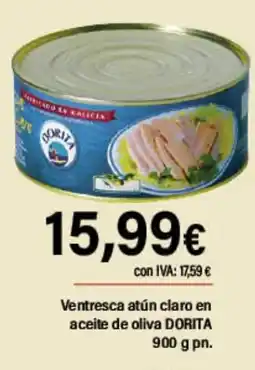Cash Ifa DORITA Ventresca atún claro en aceite de oliva oferta