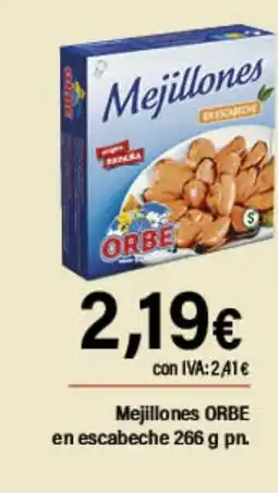 Cash Ifa ORBE Mejillones en escabeche oferta