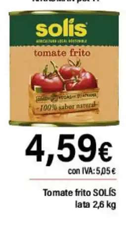 Cash Ifa SOLIS Tomate frito oferta