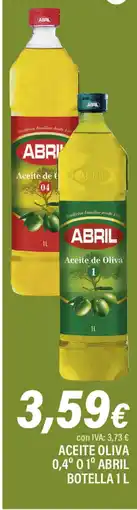 Cash Ifa ABRIL Aceite oliva 0,4° 01° oferta